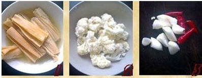 菜谱家常菜图片做法：[2]腐竹焖鱼块做法