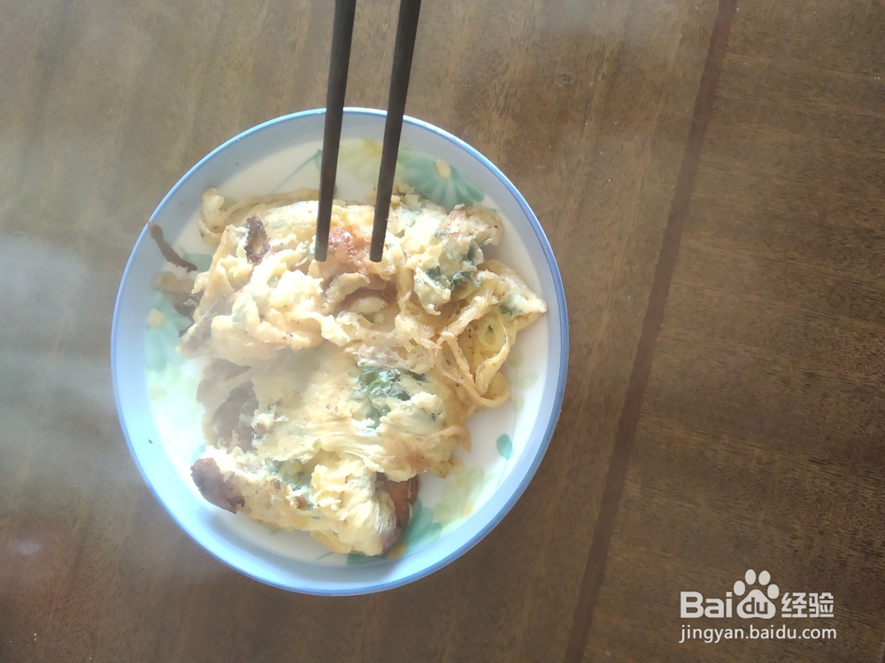 香菜涨蛋的做法