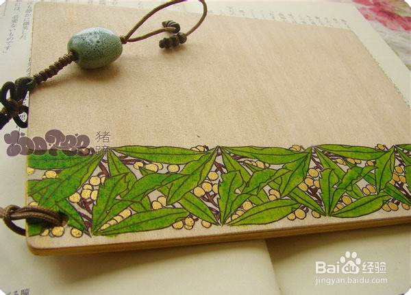 如何在木板上绘画,手绘木卡片的制作过程