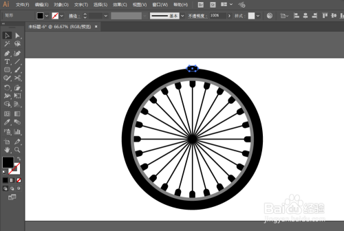 如何用ILLUSTRATOR绘制自行车轮胎