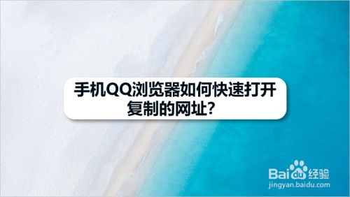 手机QQ浏览器如何快速打开复制的网址
