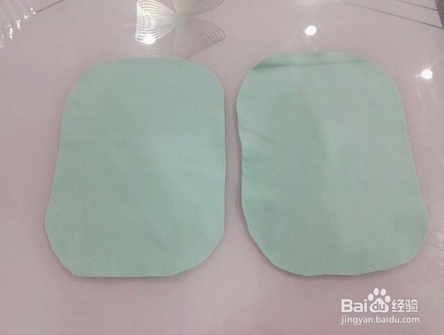 不织布绿豆娃娃