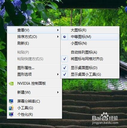 怎么将桌面快捷图标变大