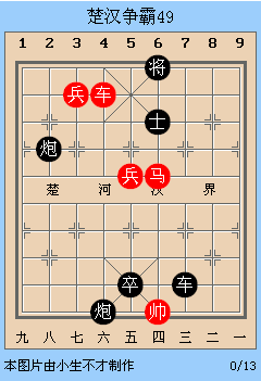 中国象棋残局解析之楚汉争霸46~50局