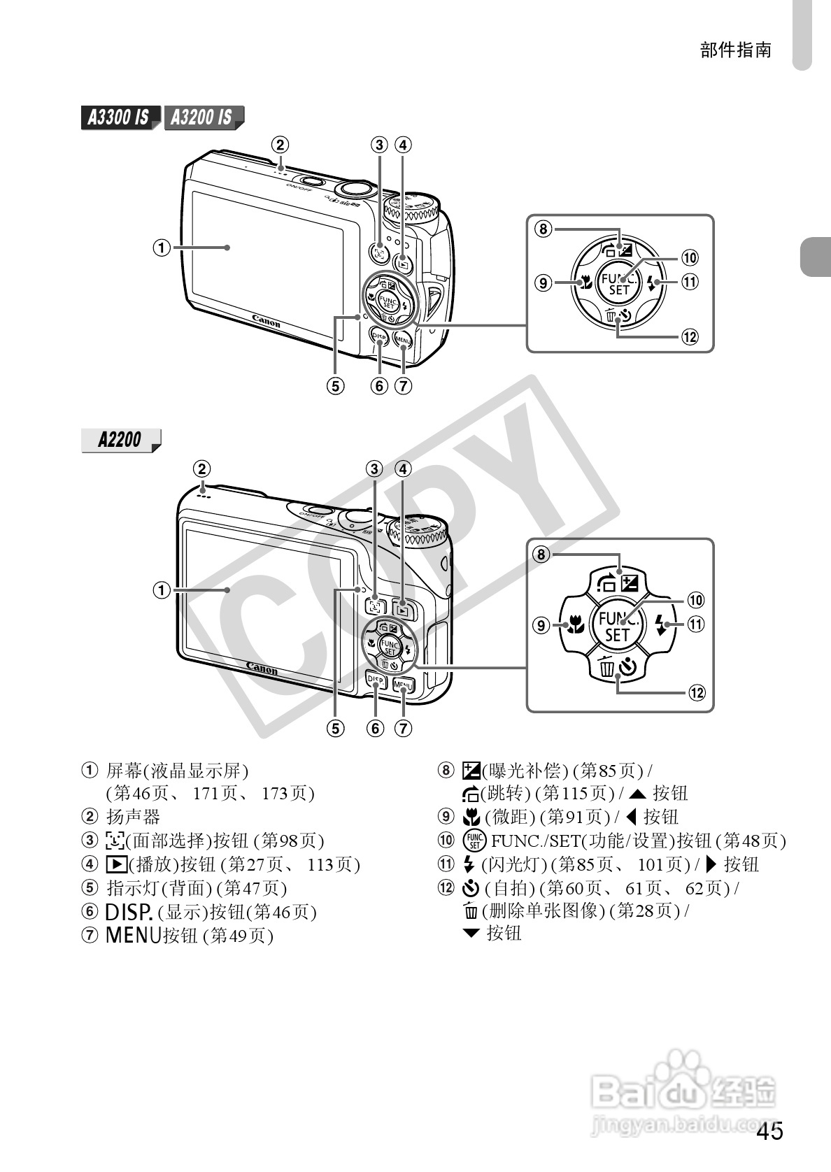 佳能PowerShot A3300IS相机使用说明书:[5]