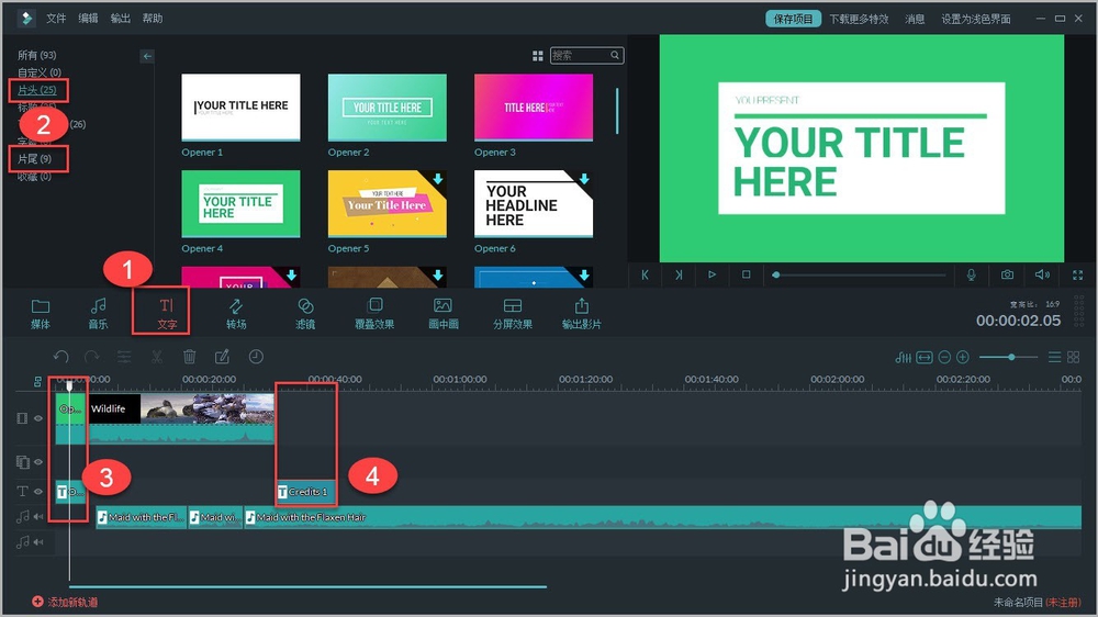 如何使用神剪手给字幕加特效