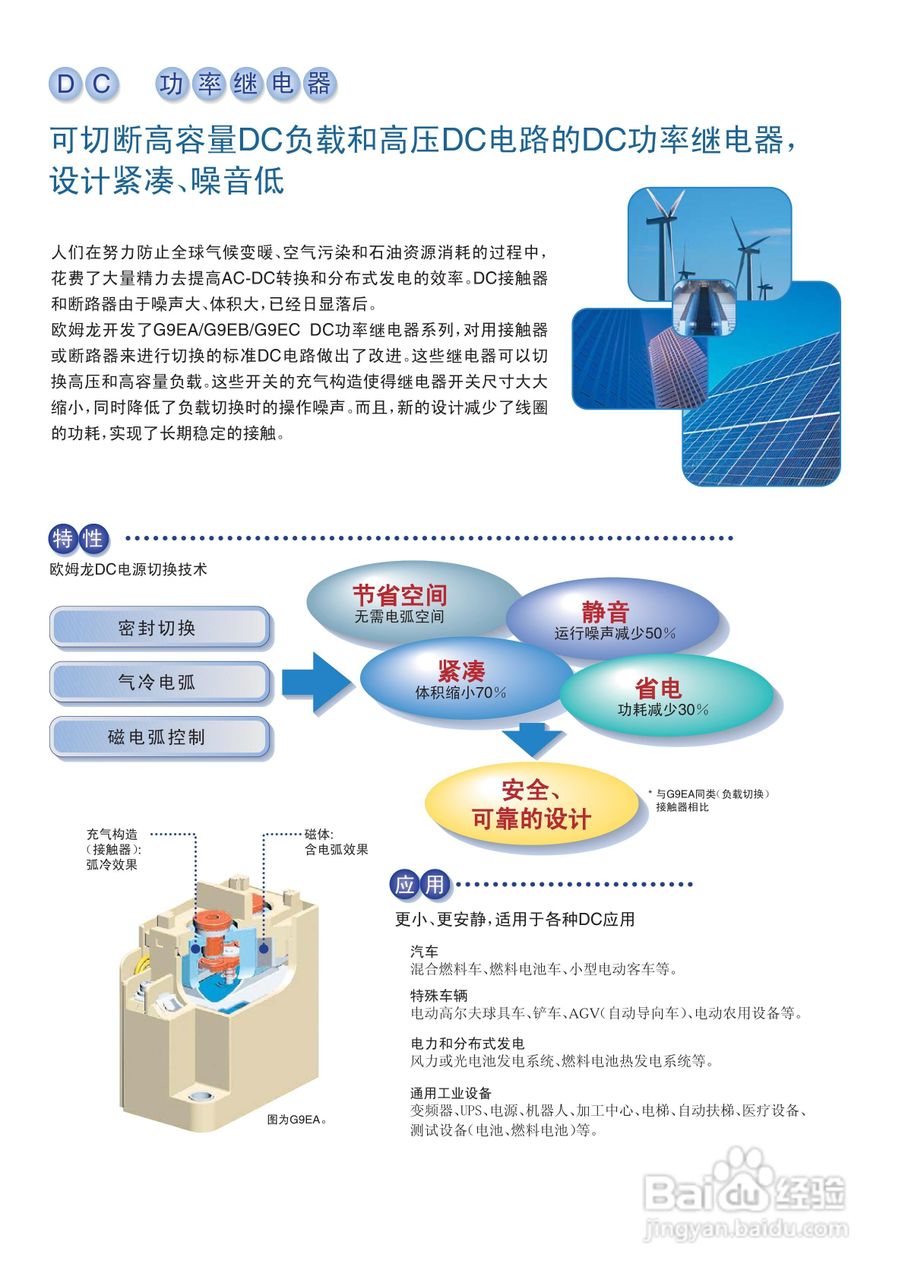 omron G9EA/G9EC DC功率继电器说明书:[1]