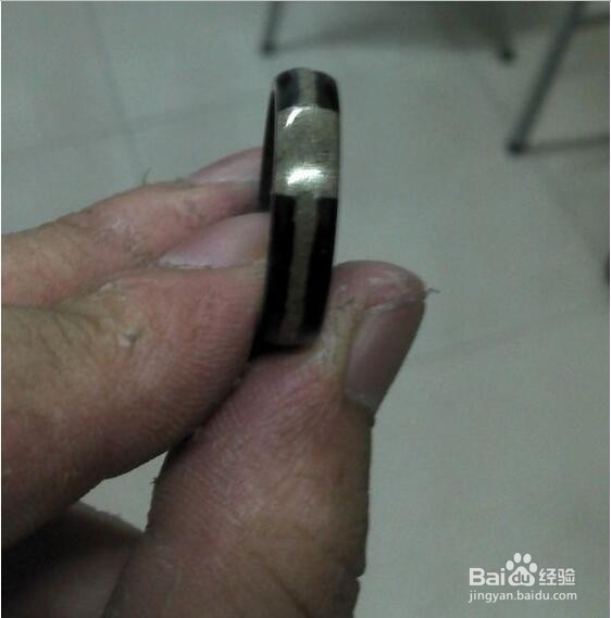 自制饭卡戒指。