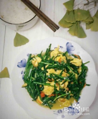 家常下饭菜韭菜炒鸡蛋