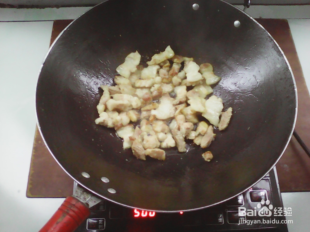 家常菜-五花肉炒茄子