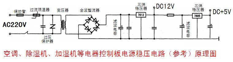 电器控制板电源稳压电路的检修