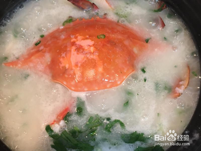 生滚螃蟹粥的做法