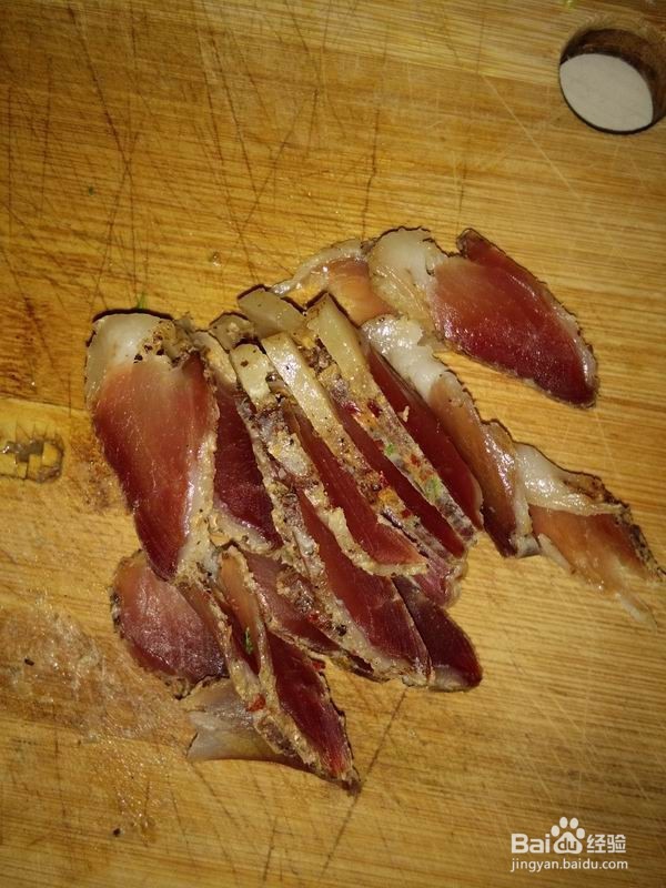 腊肉韭菜炒洋葱