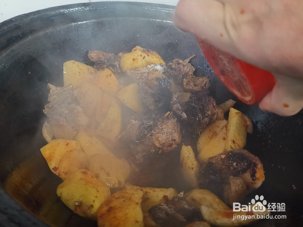 鸡肉块炖土豆