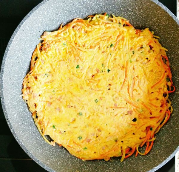 土豆胡萝卜鸡蛋饼