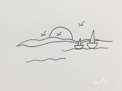 七大洲的大海简笔画怎么画