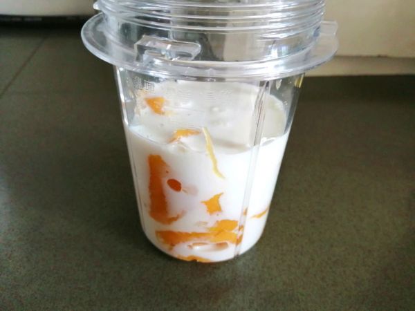 干果燕麦芒果奶昔