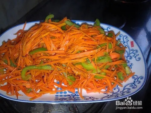 青椒炒胡萝卜