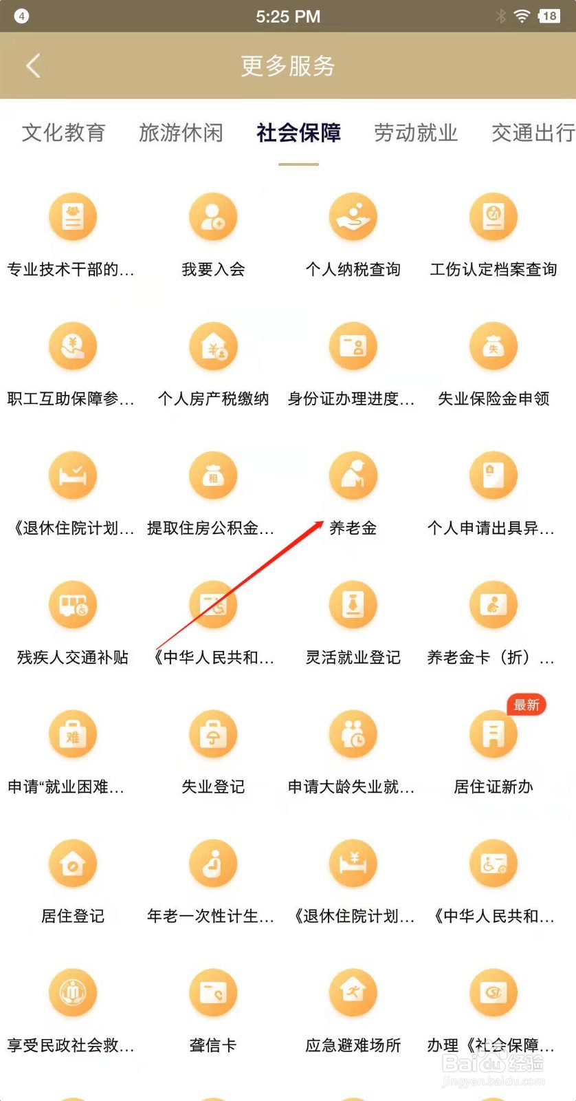 随申办市民云怎么查看我的养老金
