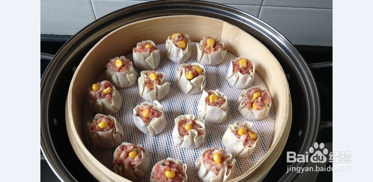 蒸鲜肉烧麦的方法