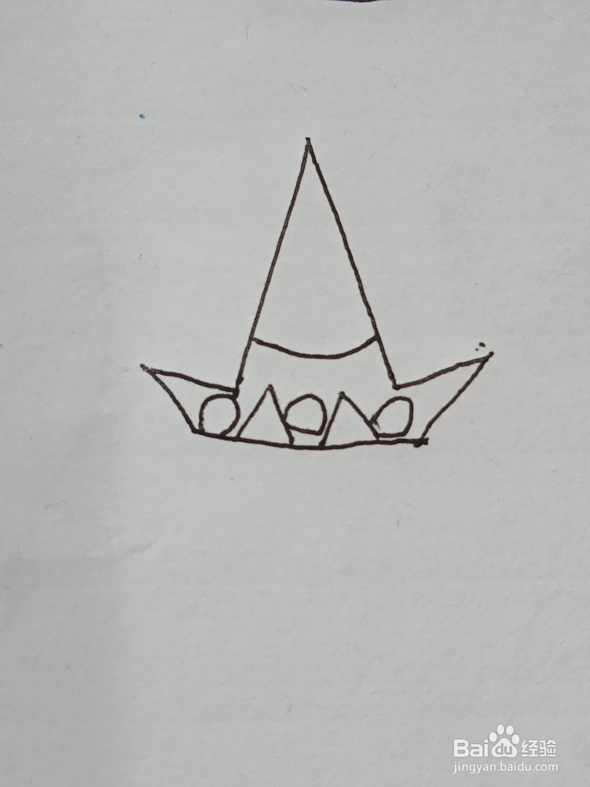 帽子的简笔画之二