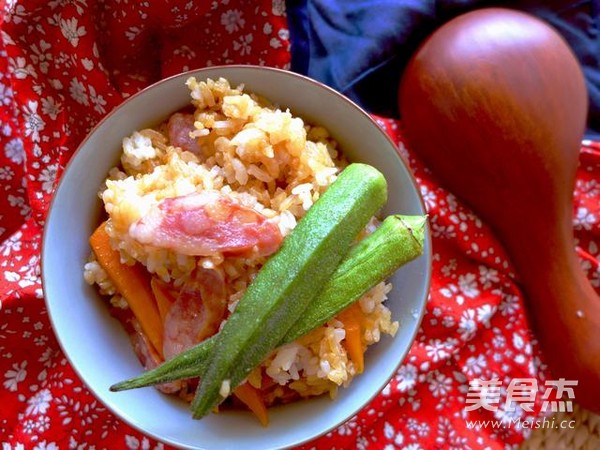 腊肠焖饭的做法