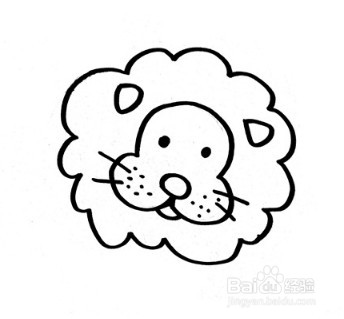 伴儿成长简笔画系列-狮子怎么画简单又可爱