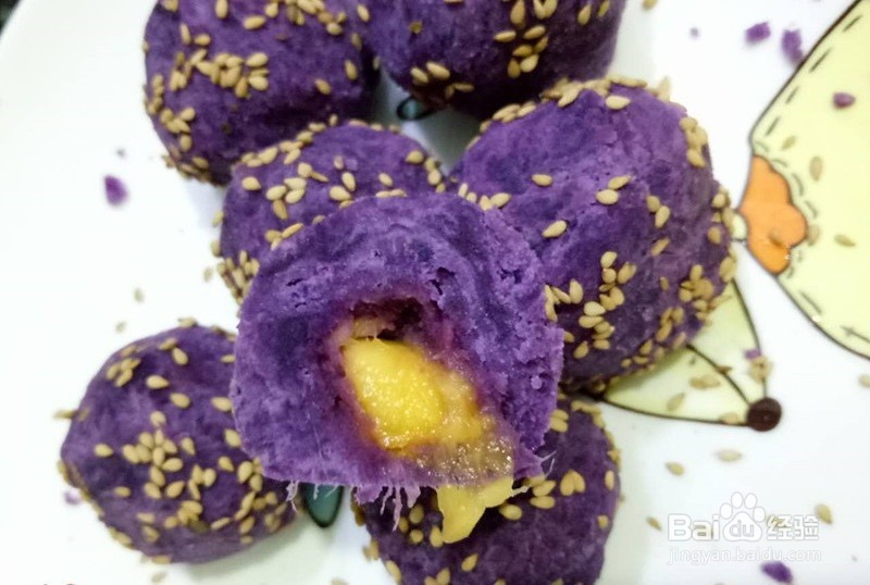 芒果紫薯球怎么做