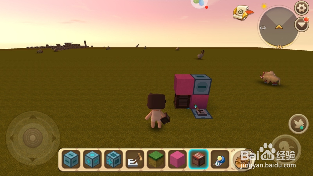 迷你世界怎么做隐藏储物箱+睡觉