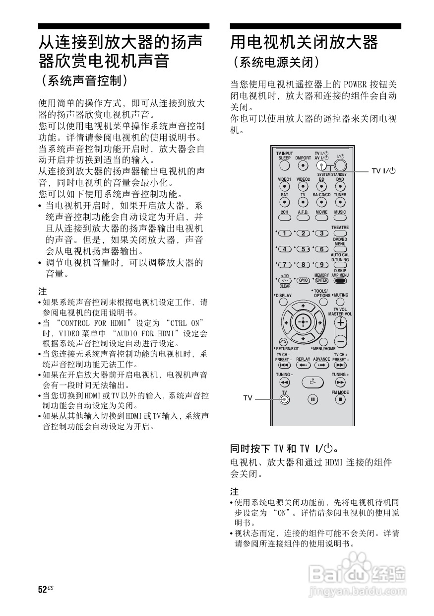 索尼HT-SF2300家庭影院使用说明书:[3]