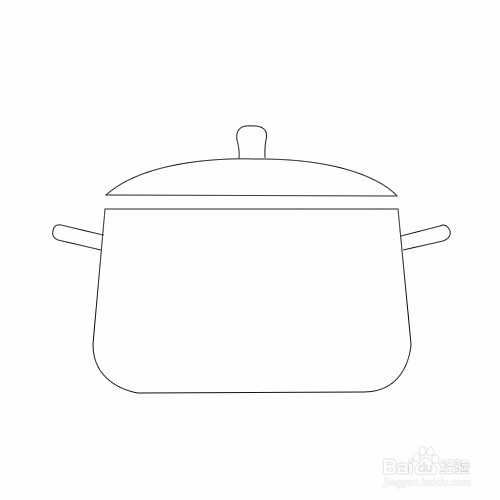 如何画锅简笔画