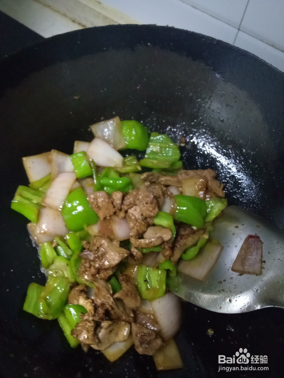 青椒洋葱炒鸡肝