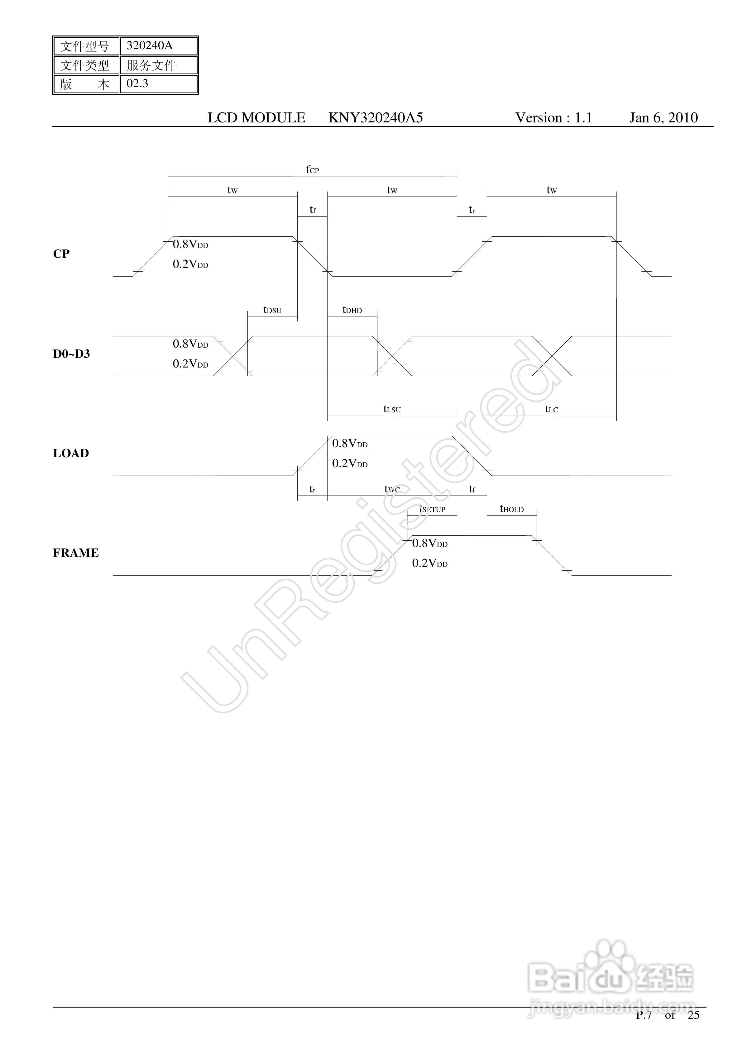 KNY320240A5图形点阵液晶显示模块使用手册:[1]