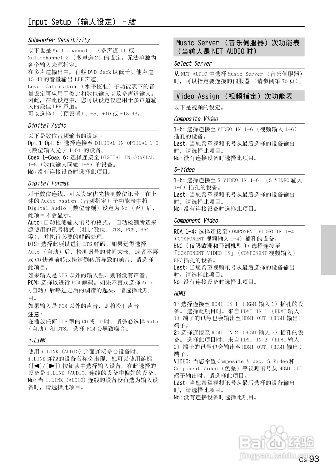 安桥AV接收机TX-NR1000型使用说明书:[5]
