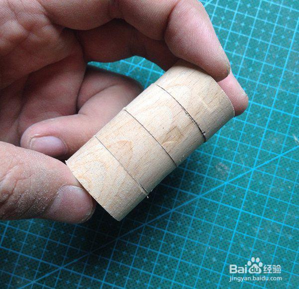 木头diy小熊玩具车