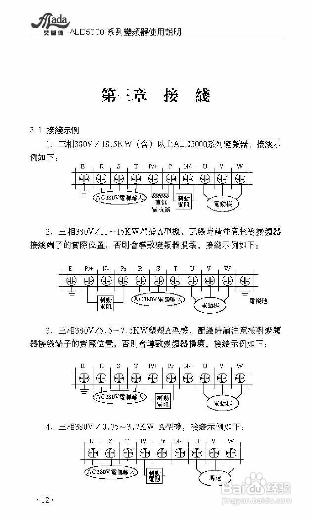 艾兰德ALD5400V0160K变频器使用说明书:[2]