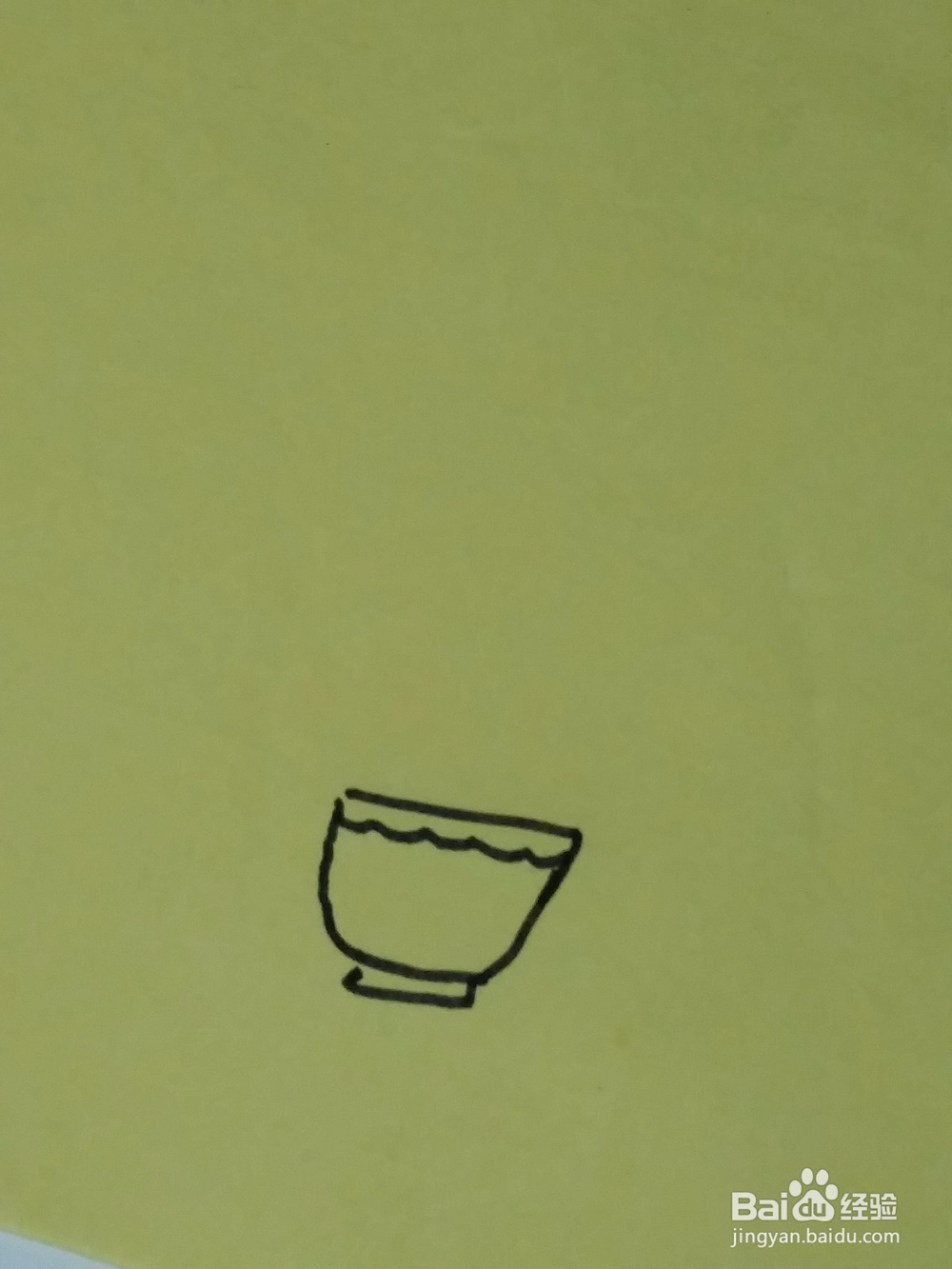 儿童简笔画一盆仙人掌