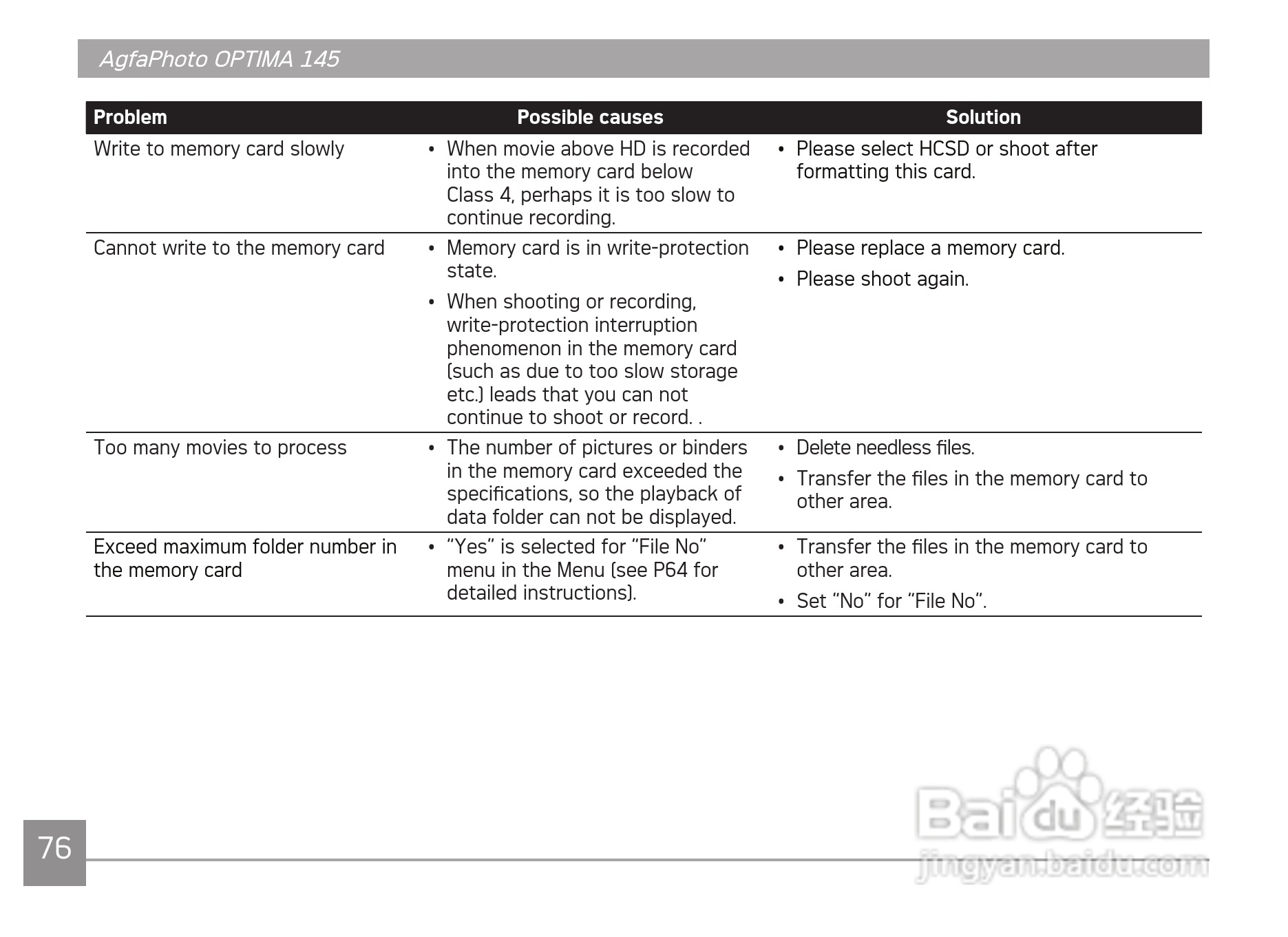 爱克发AgfaPhoto OPTIMA 145数码相机使用说明书:[8]