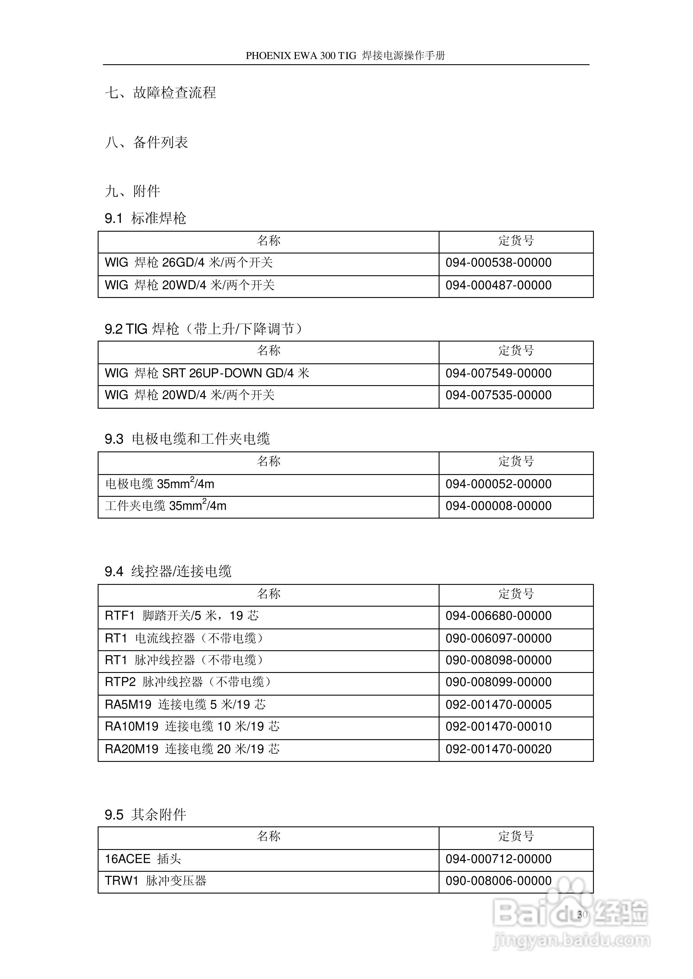 PHOENIX EWA 系列逆变焊接电源操作手册:[4]