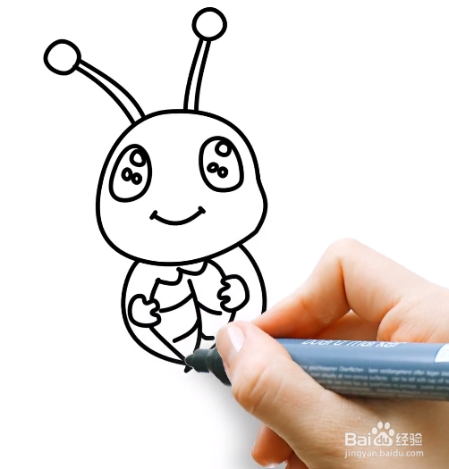 如何画可爱的毛毛虫？
