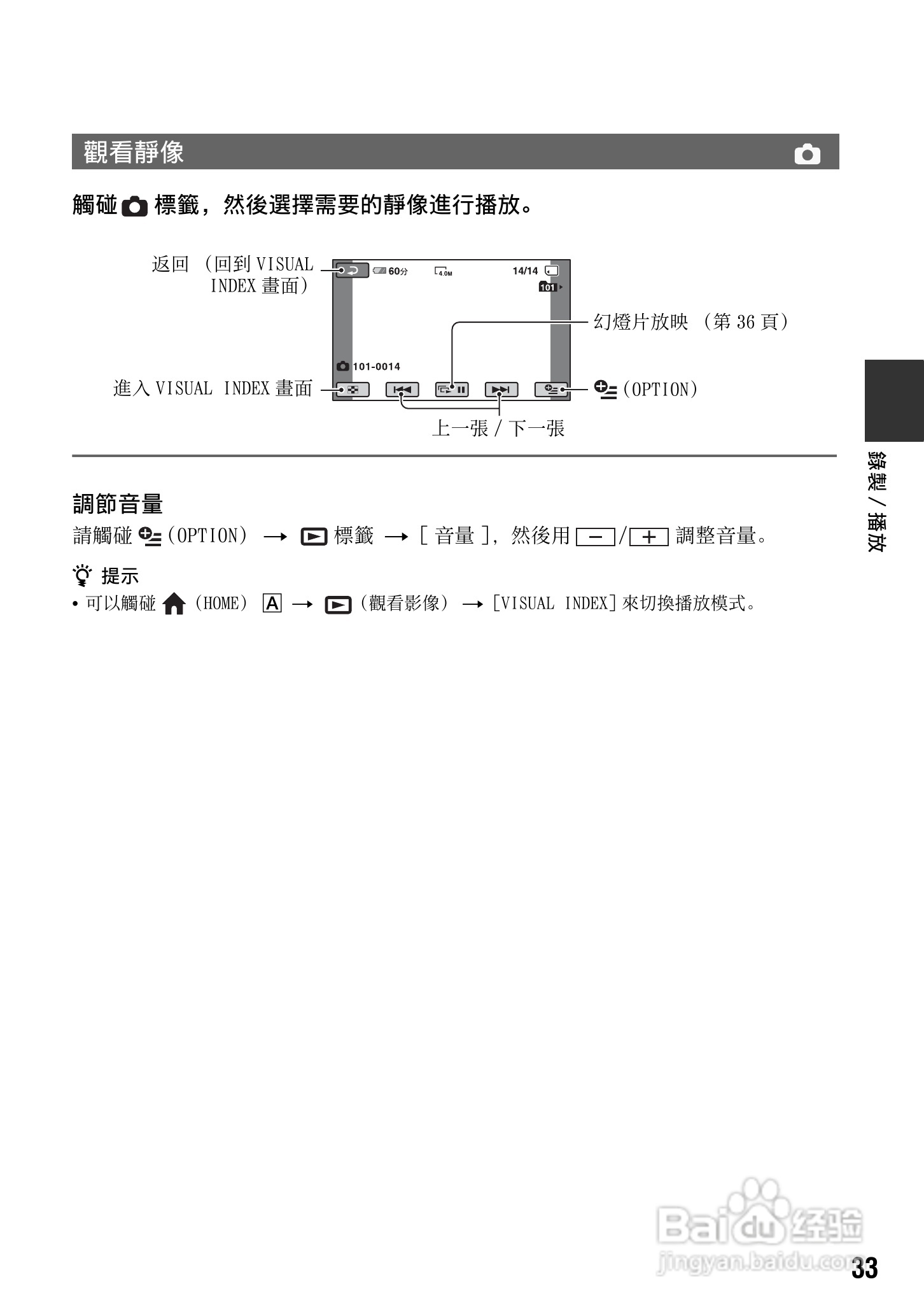 SONY 数位HD投影机 HDR-TG1 使用手册:[4]