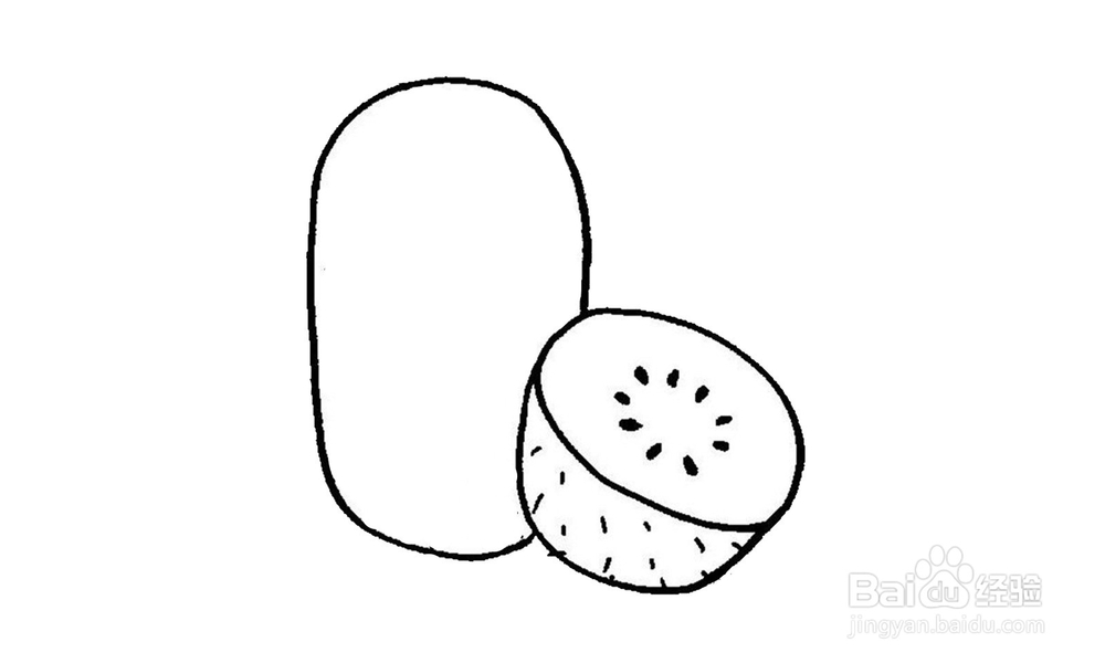 如何画一个好吃的猕猴桃？