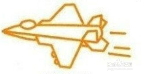 简笔画大全：[4]直升机和战斗机绘制