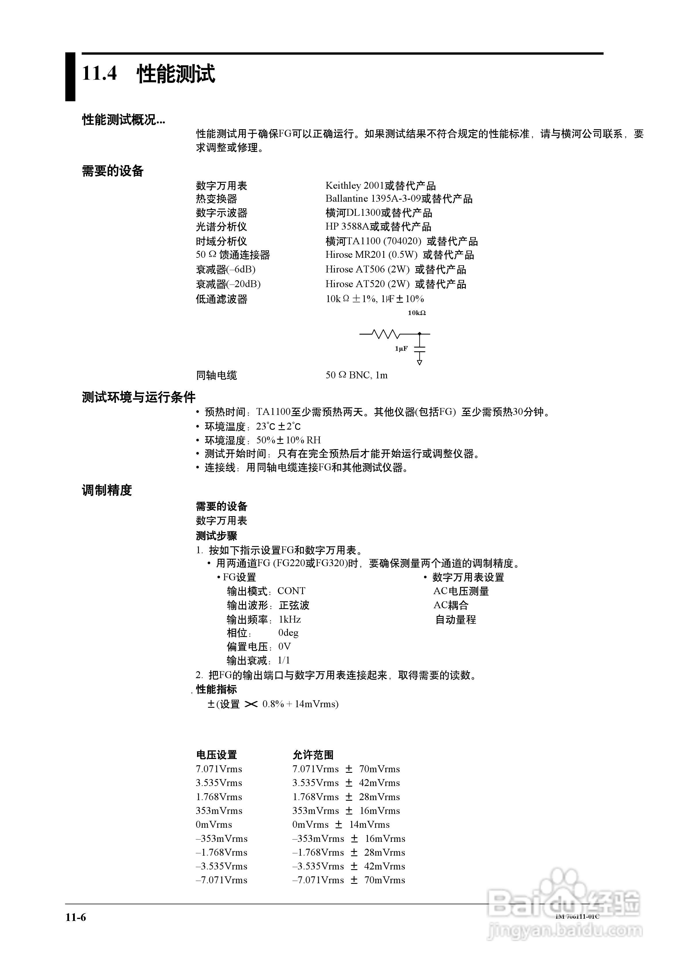 FG200/FG300合成函数发生器用户说明书:[11]