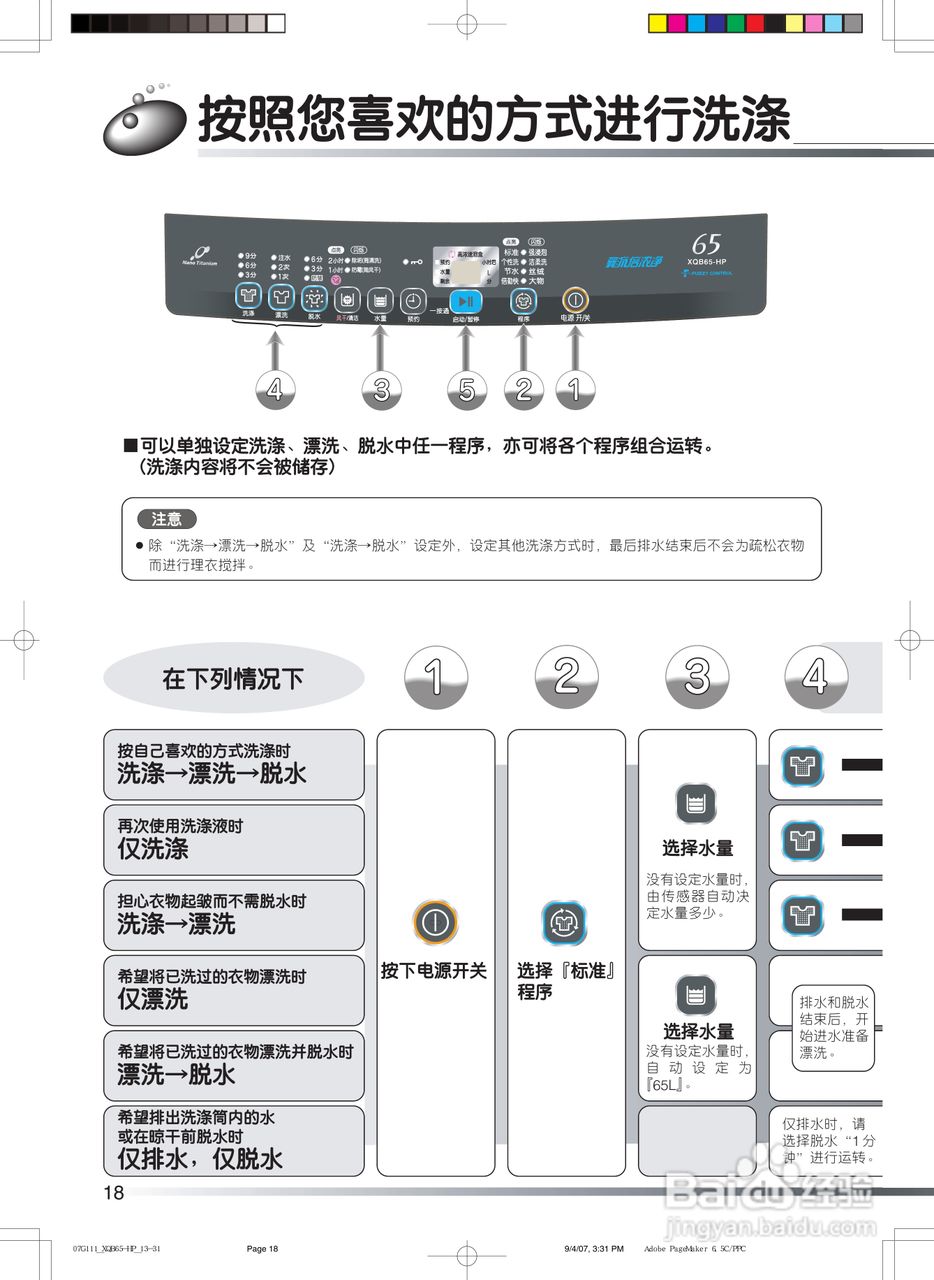 日立XQB65-HP洗衣机使用说明书:[2]