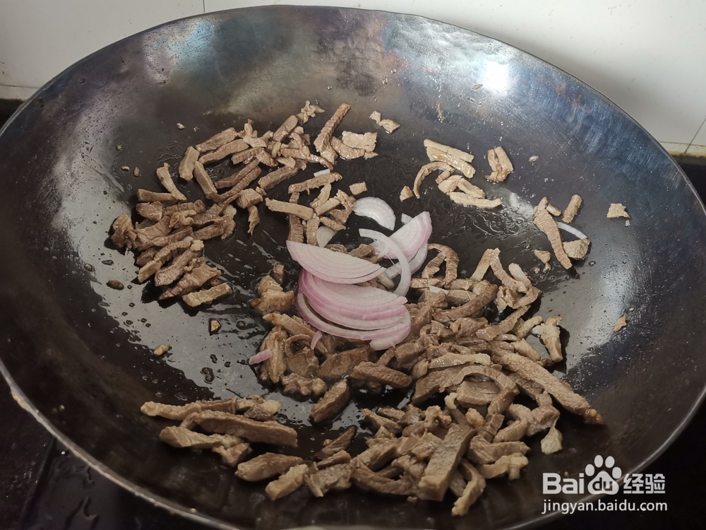 猪肉丝炒香菜
