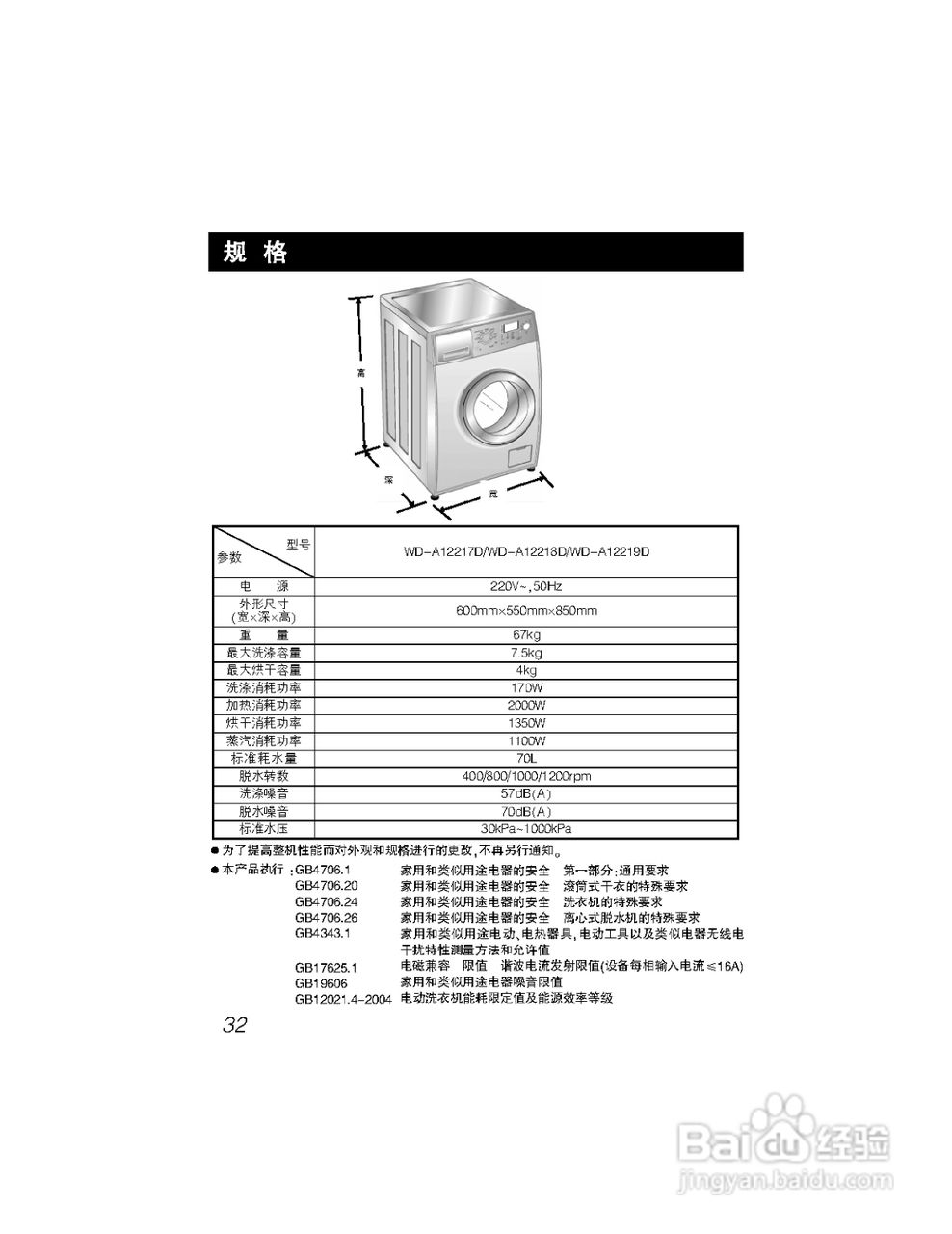 LG WD-A12217D洗衣机使用说明书:[4]