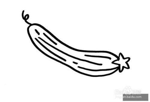 丝瓜简笔画的画法