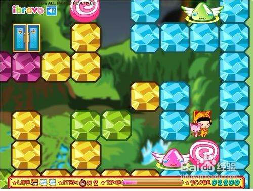 小黑花花果冻泡泡堂小游戏怎么玩?