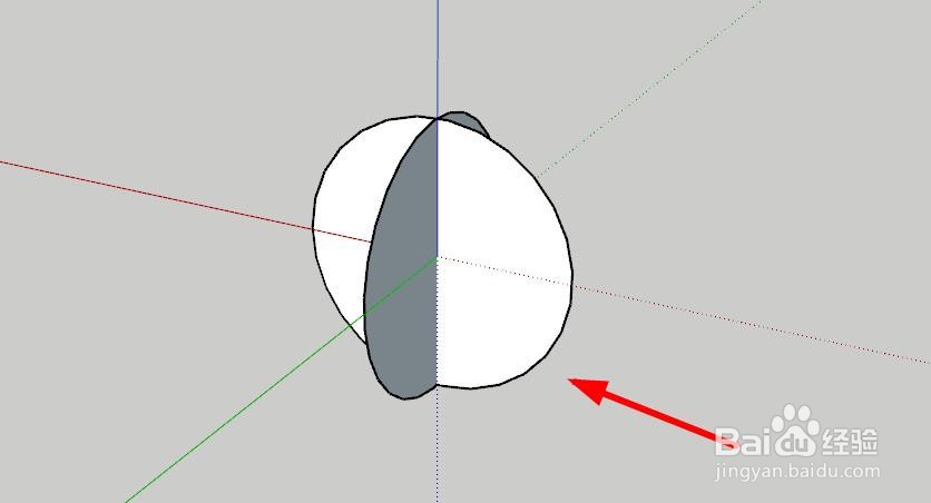 sketchup怎么快速制作一个圆球